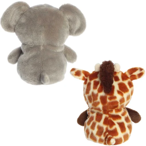 Aurora® - Eco Nation - Reversible Eco Pairs - 6.5" Elephant And Giraffe
