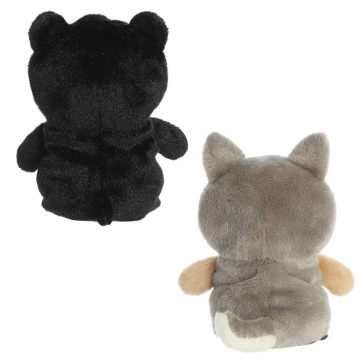 Aurora® - Eco Nation - Reversible Eco Pairs - 6.5" Black Bear And Wolf