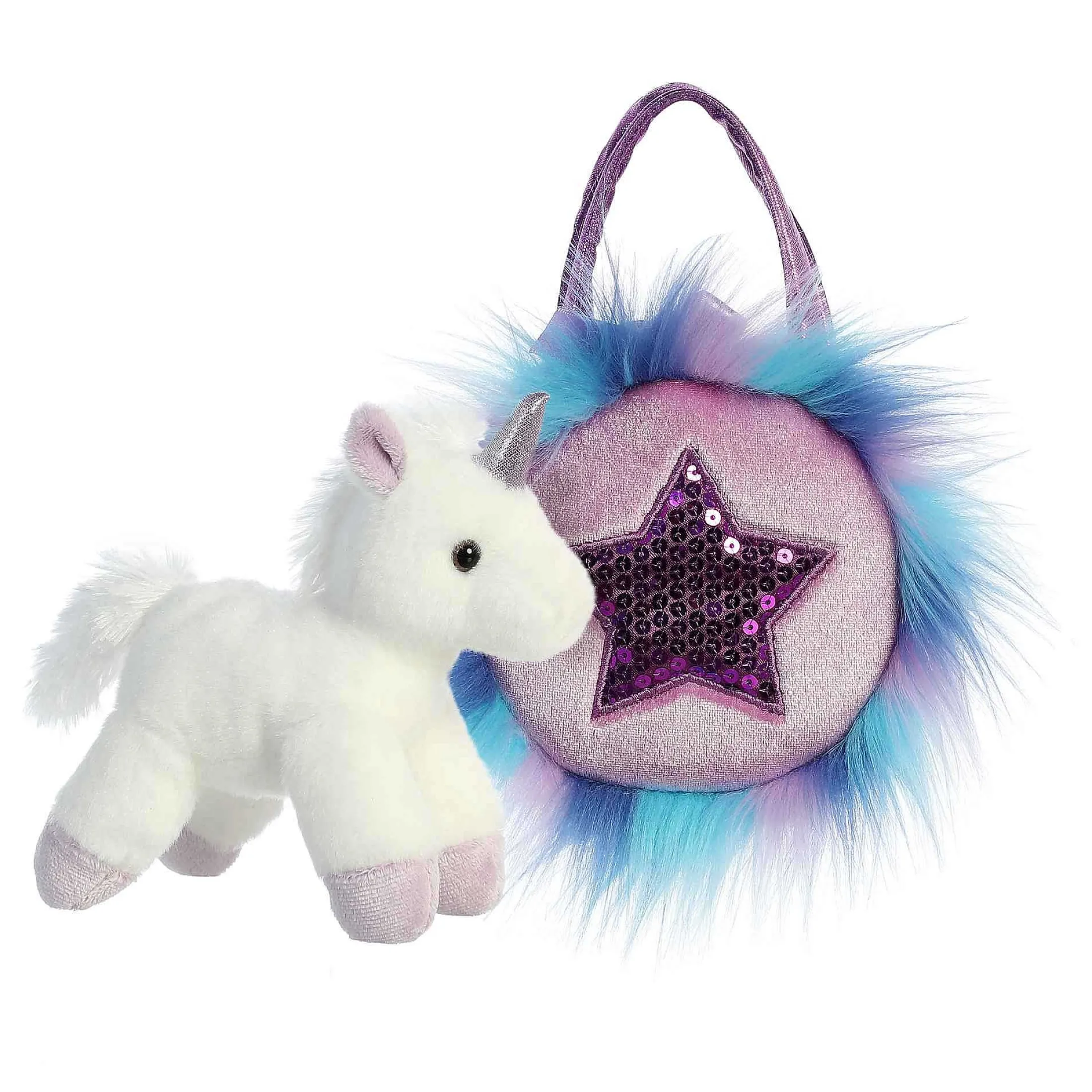 Aurora® - Fancy Pals - 5.5" Sparkle Heart Purple Unicorn