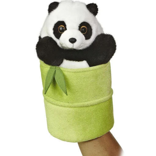 Aurora® - Hand Puppet - 10" Panda Pop Up Puppet
