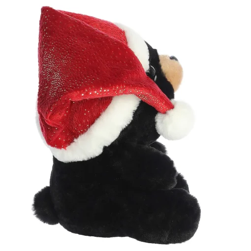 Aurora® - Holiday - Oversized Santa Hats - 11" Button Black Bear