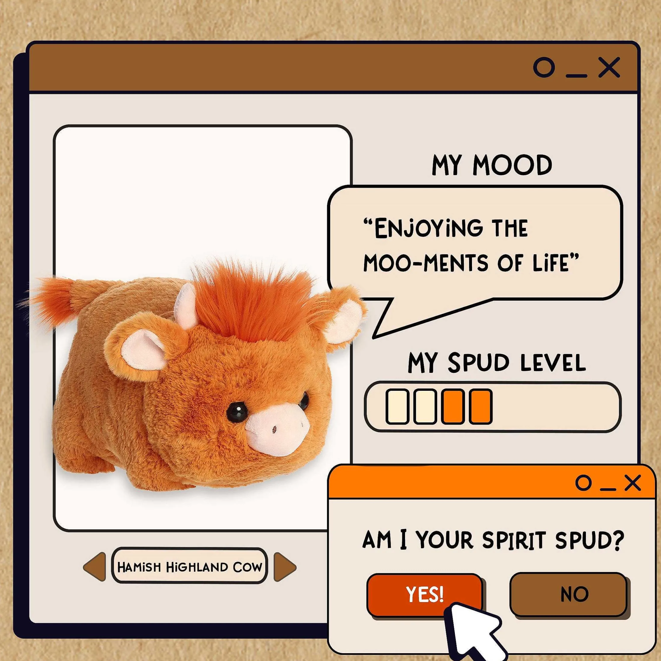 Aurora® - Spudsters - 10" Hamish Highland Cow