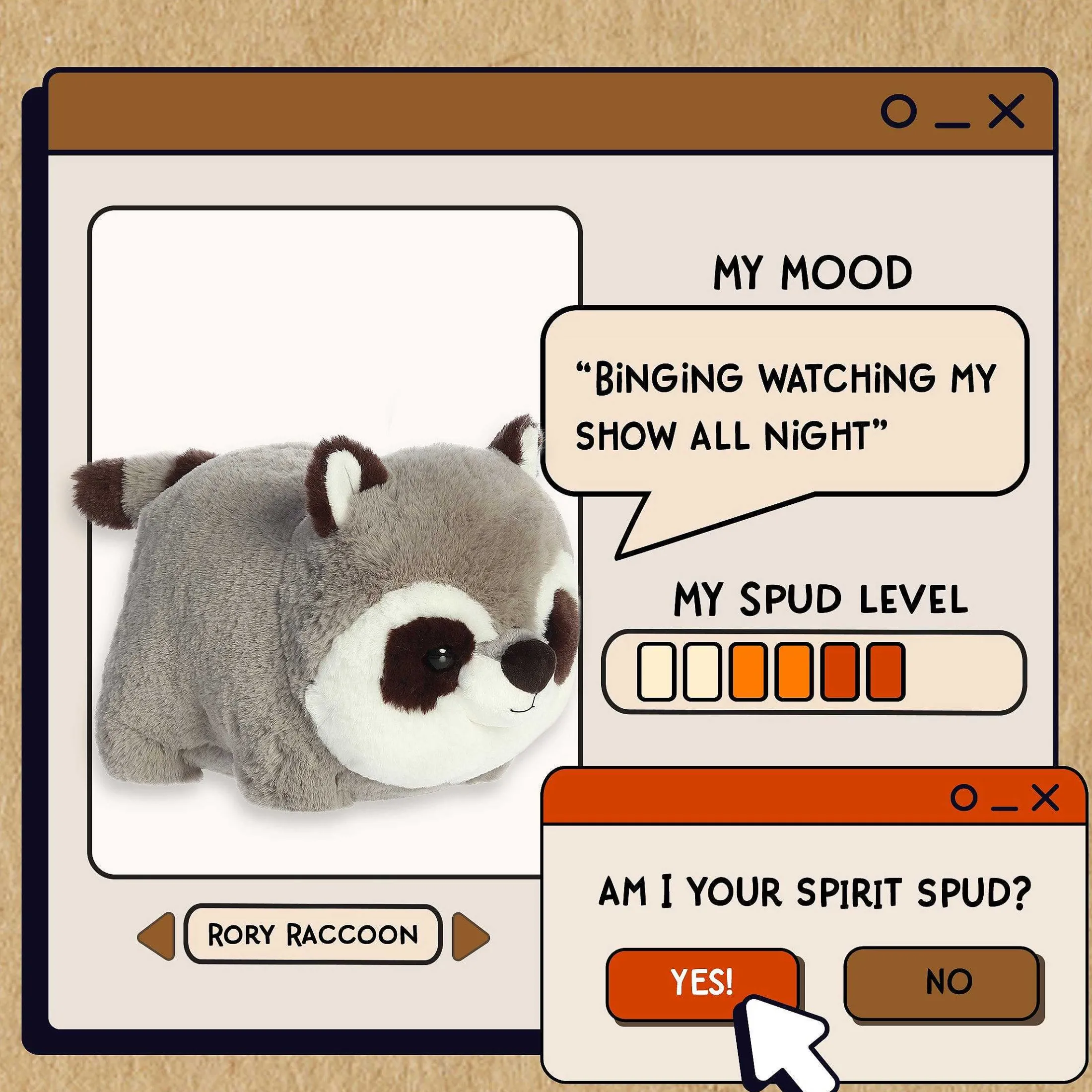 Aurora® - Spudsters - 10" Rory Raccoon