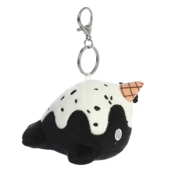 Aurora® - Tasty Peach® - 4" Cookies & Cream Nomwhal Keychain