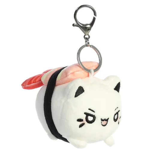 Aurora® - Tasty Peach® - 3.5" Shrimp Sushi Meowchi Keychain